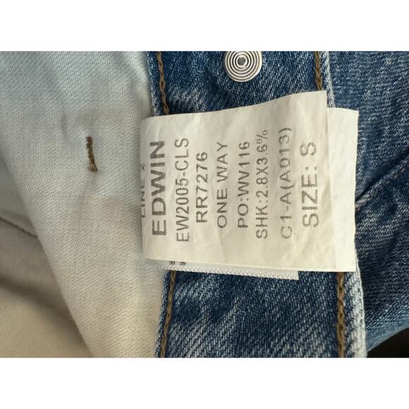 New ~ EDWIN ~ FREE PEOPLE ~One Way Maiia Wide Leg Jeans Size S - Picture 6 of 9